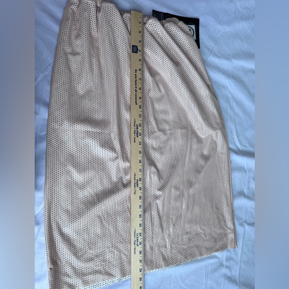 CAROLINE BOSMANS Amino Acid Skirt Perforated Skin Pink Size 14 NEW Avant Garde - Picture 8 of 9